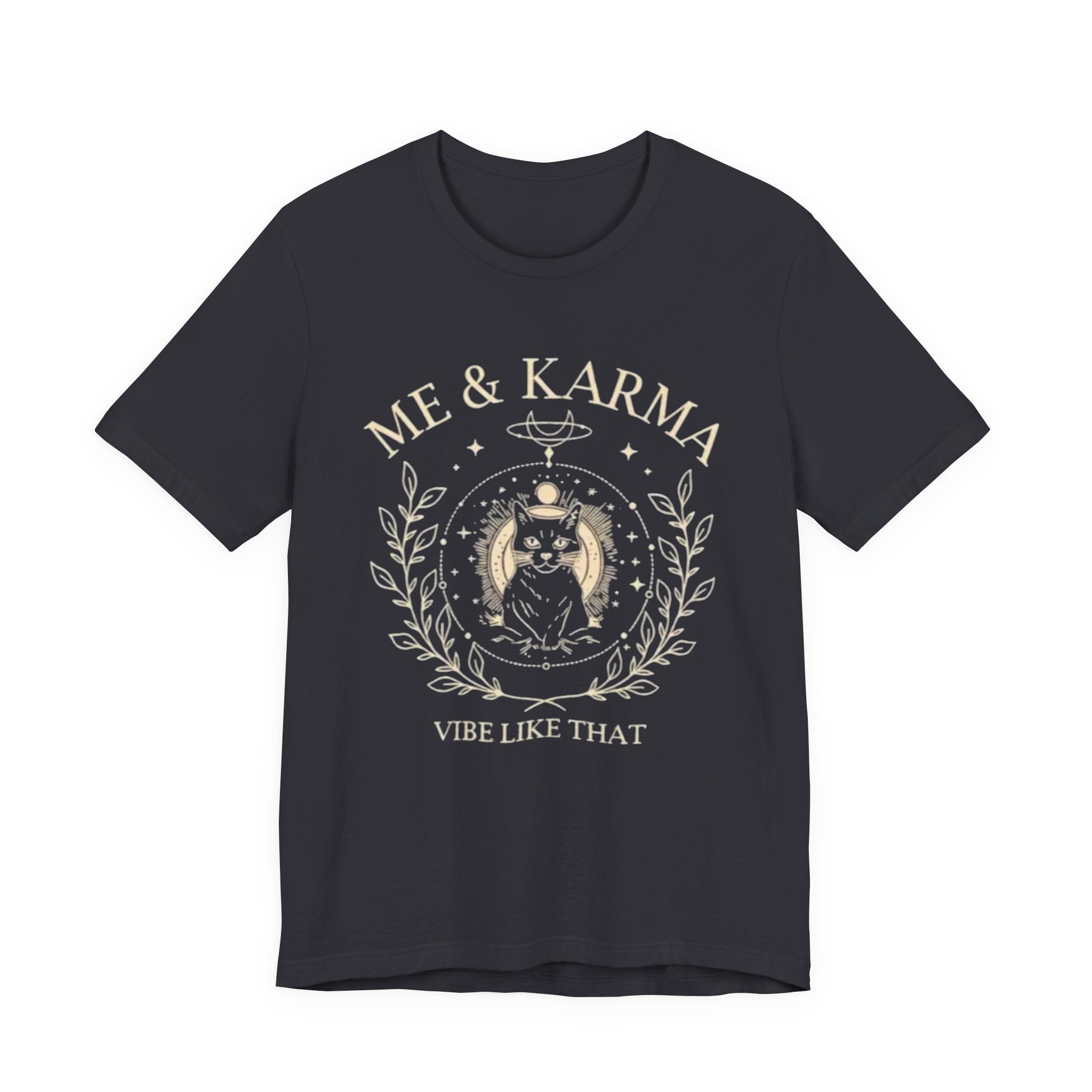 Karma Vibes Tee, Spiritual T-Shirt, Boho Shirt, Yoga Apparel, Gift for Her, Casual Fashion