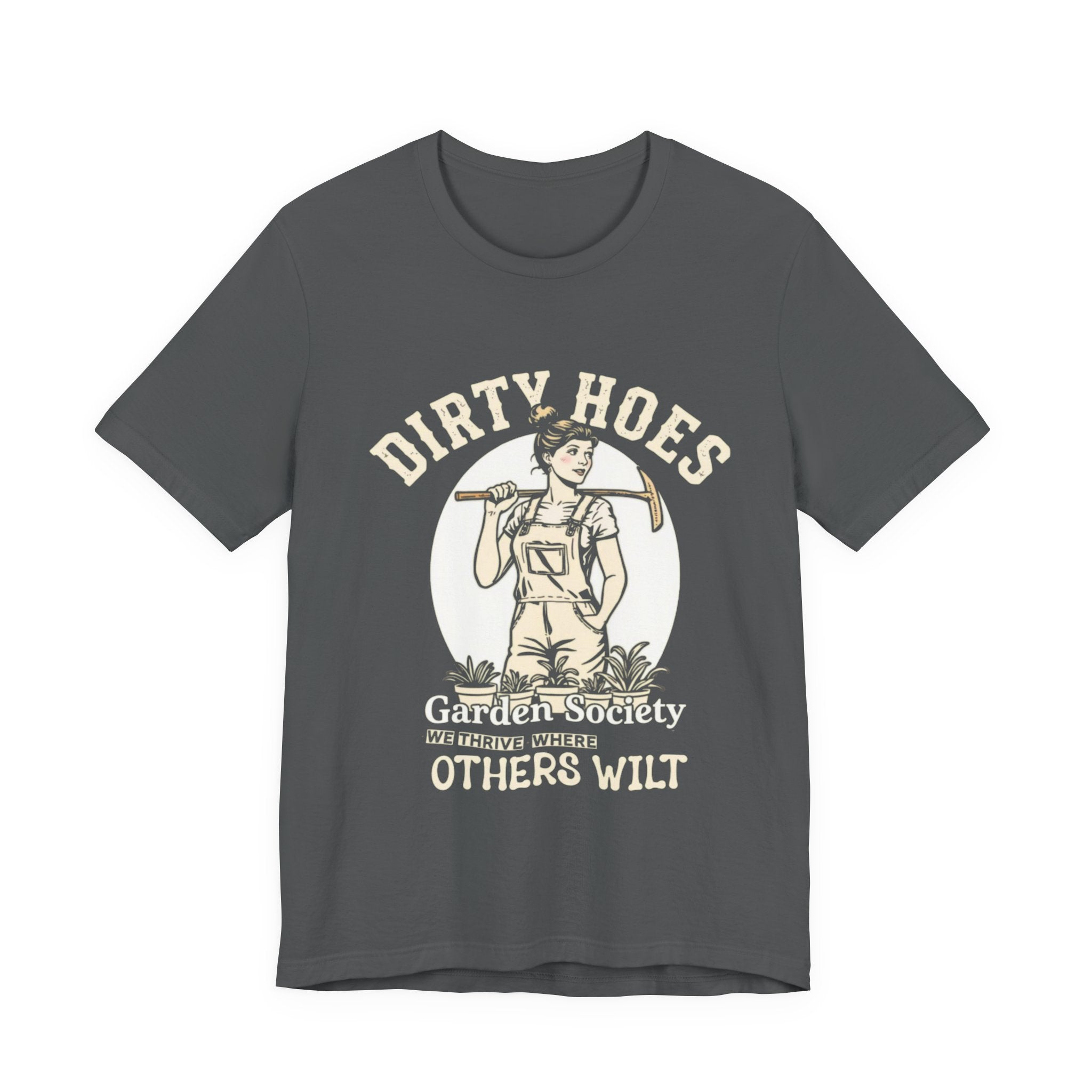 Dirty Hoes gardening Logo Tee | White Short Sleeve Shirt