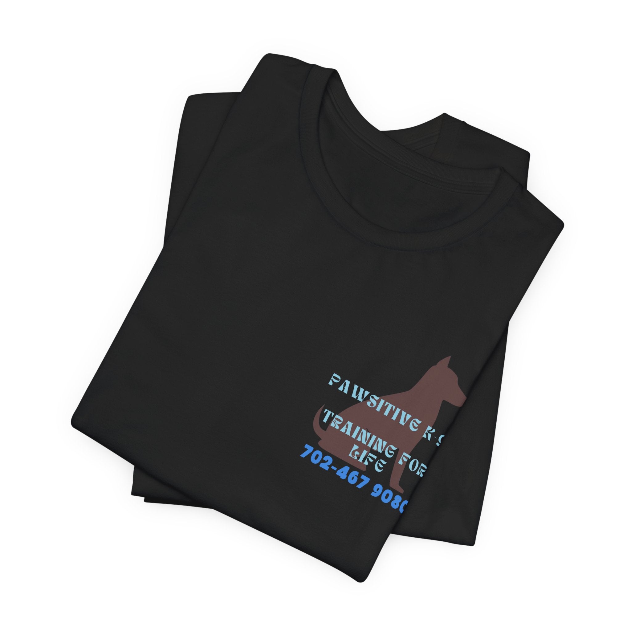 Dog Training T‑Shirt — “Pawsitive K9 Training for Life” Tee with Contact Number