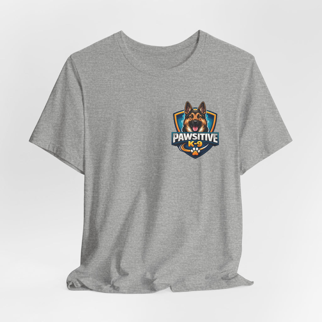 Pawsitive K-9 Dog Training Tee — "Pawsitive" Logo & Phone Number