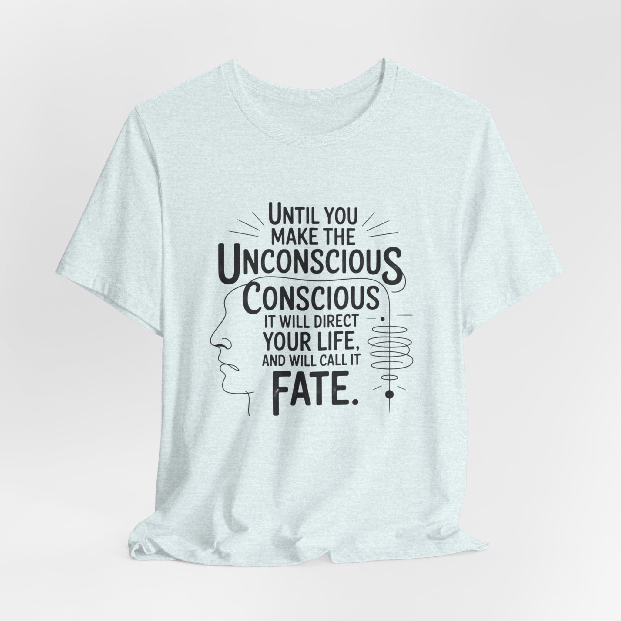 Carl Jung tee, Inspirational Quote Tee, Unisex Jersey Tee, Mindfulness T-Shirt, Motivational Shirt, Gift for Growth and Self-Discovery