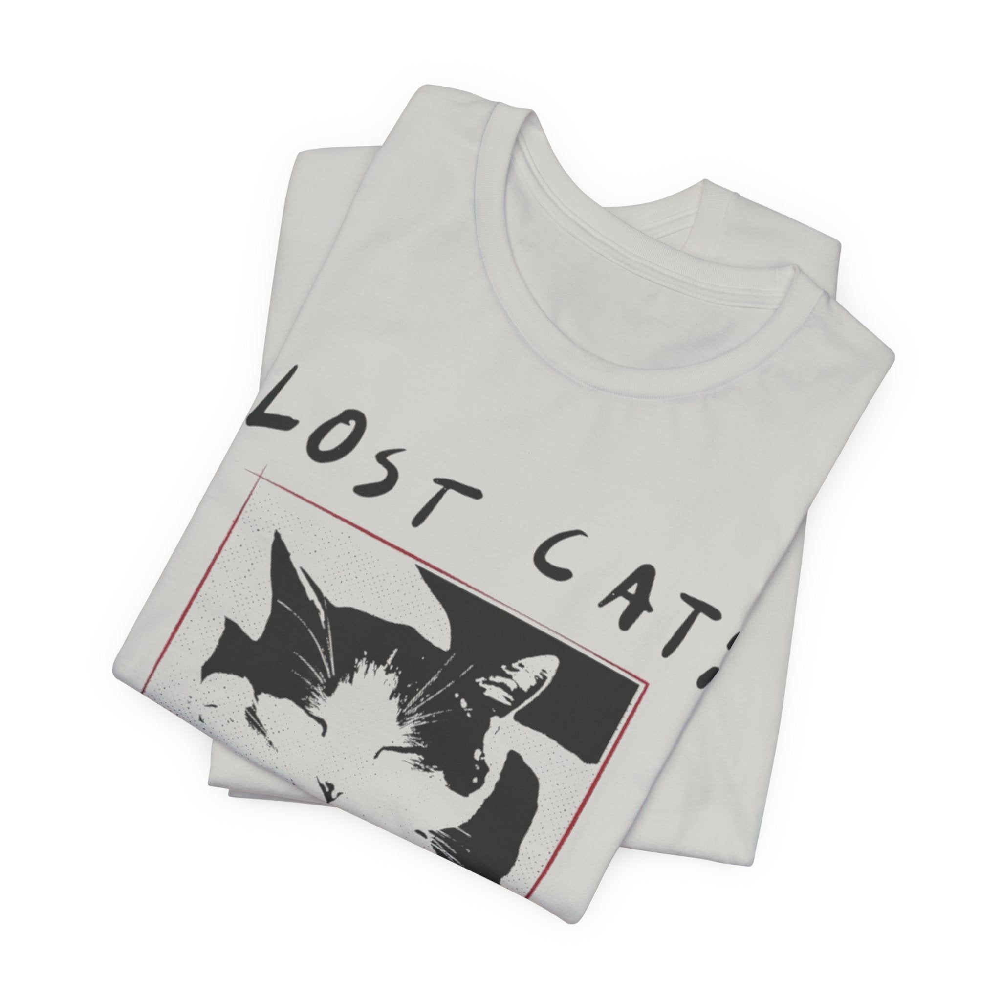 Lost Cat Poster Tee — Schrodinger Cat Graphic T-Shirt