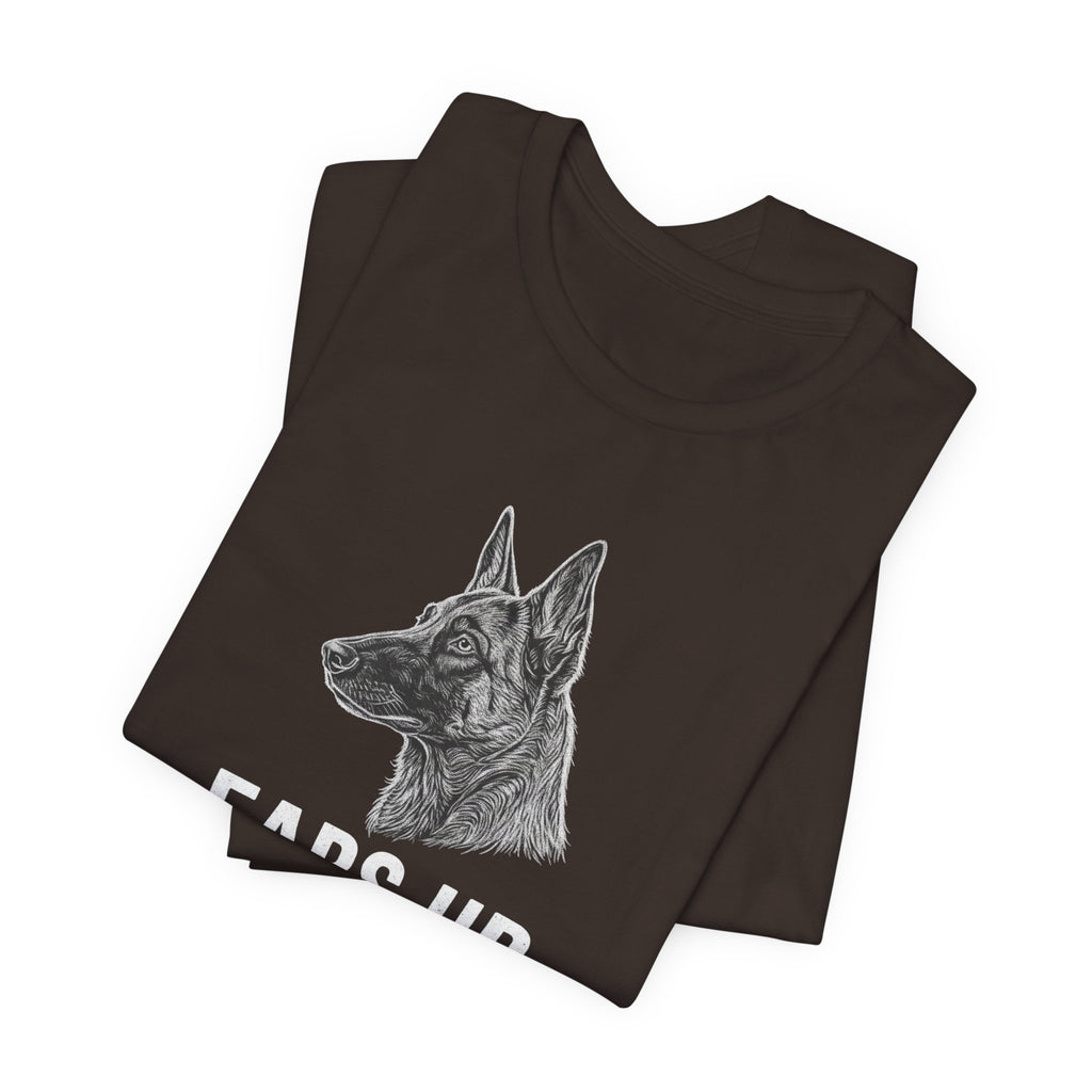Belgian Malinios ears Up tee | Dog K9 Canine Shirt, Police K9 Design